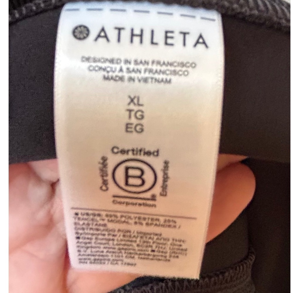 Athleta Seasoft Rib Midi Tank Dress Gray Sleeveless Crew Neck XL NEW $115 - Picture 9 of 9